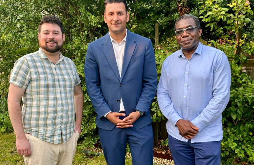 Chairman Raj with Deputy Chairs Tom (left) and Biyi (right)