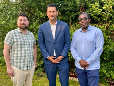 Chairman Raj with Deputy Chairs Tom (left) and Biyi (right)